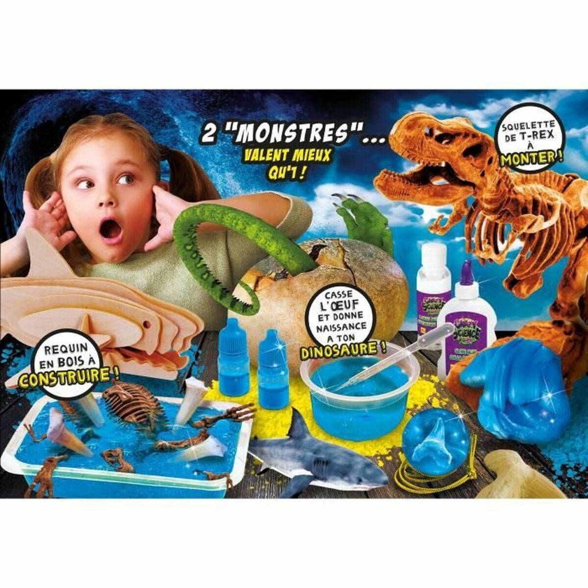 Joc de știință Lisciani Giochi STEM dinosaur construction kit (FR) - Jucarii si jocuri, Învățare și educație