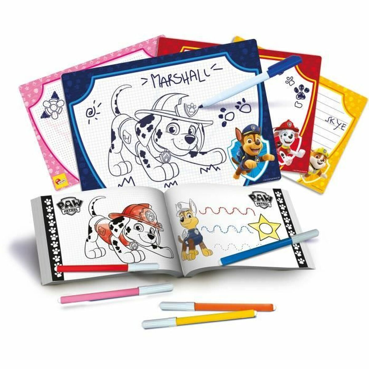 Fișe pentru desenat Lisciani Giochi Paw Patrol Multicolor - Jucarii si jocuri, Activități creative