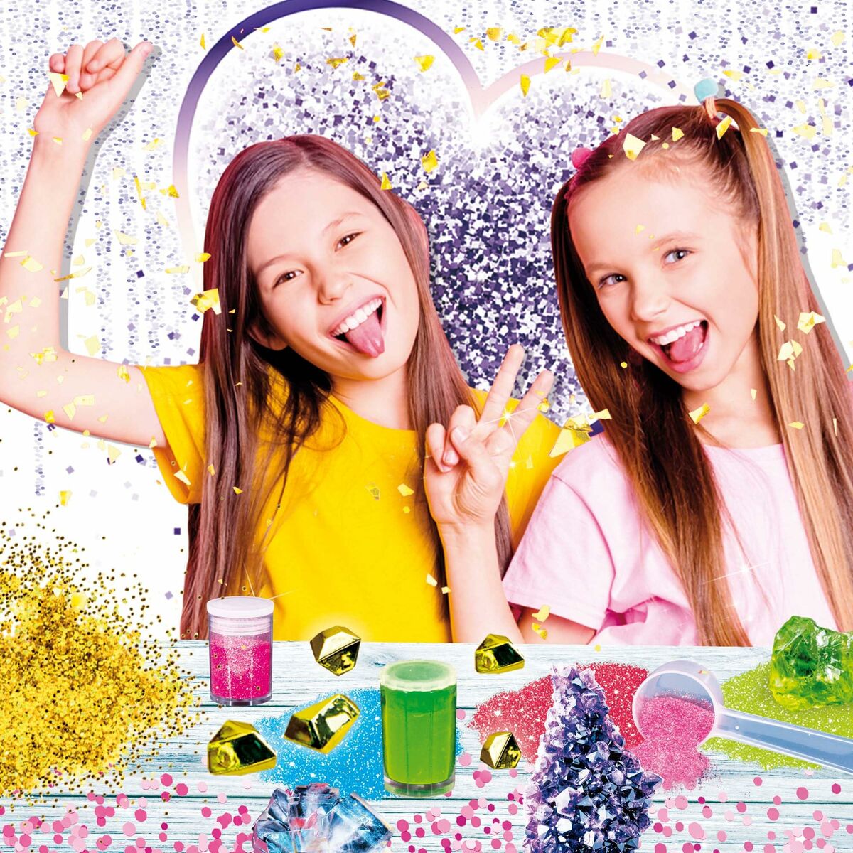 Joc de știință Lisciani Giochi I'M A GENIUS POCKET Glitter - Jucarii si jocuri, Învățare și educație