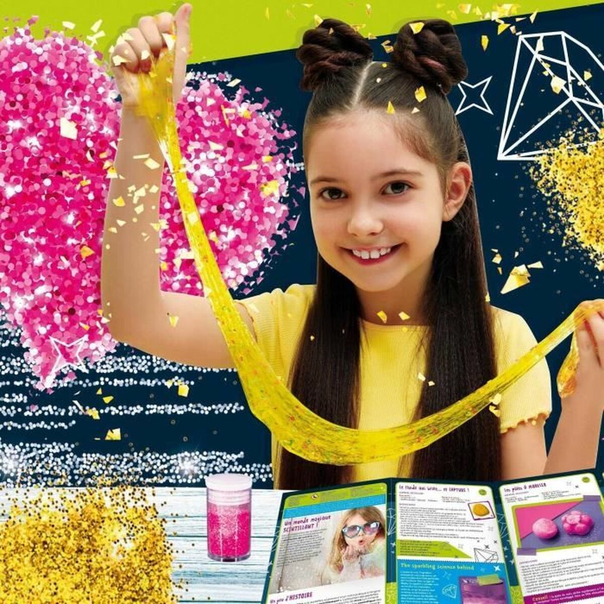 Joc de știință Lisciani Giochi I'M A GENIUS POCKET Glitter - Jucarii si jocuri, Învățare și educație