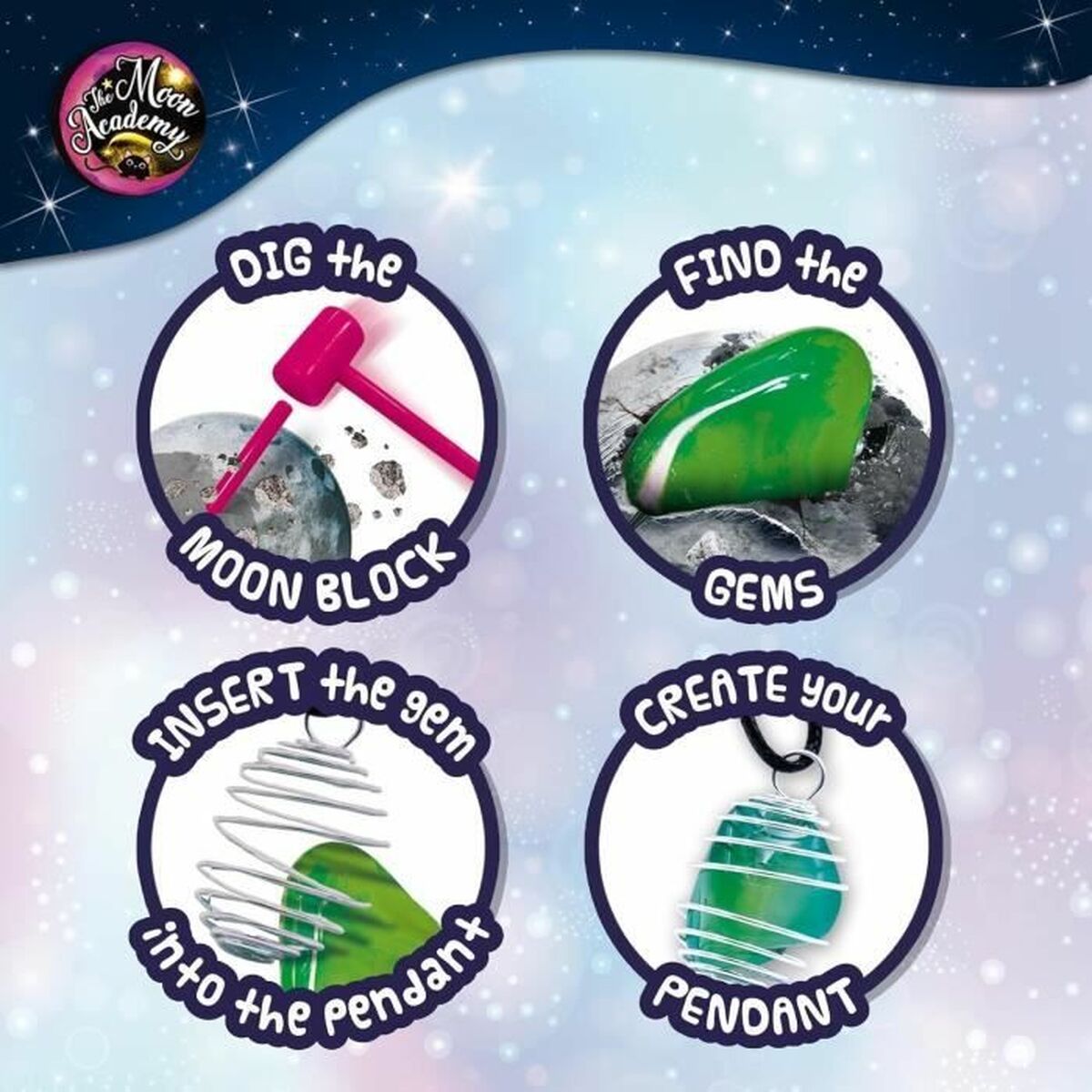 Set de Lucru Manual Lisciani Giochi The Moon Academy My Moon Multicolor - Jucarii si jocuri, Activități creative