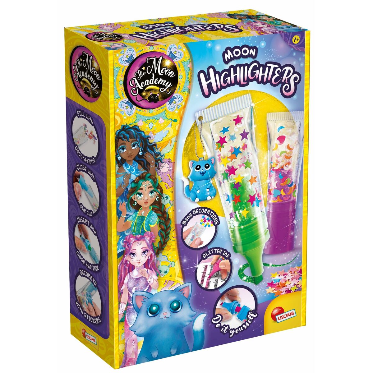 Set de Lucru Manual Lisciani Giochi The Moon Academy Moon Highlighters Multicolor - Jucarii si jocuri, Activități creative