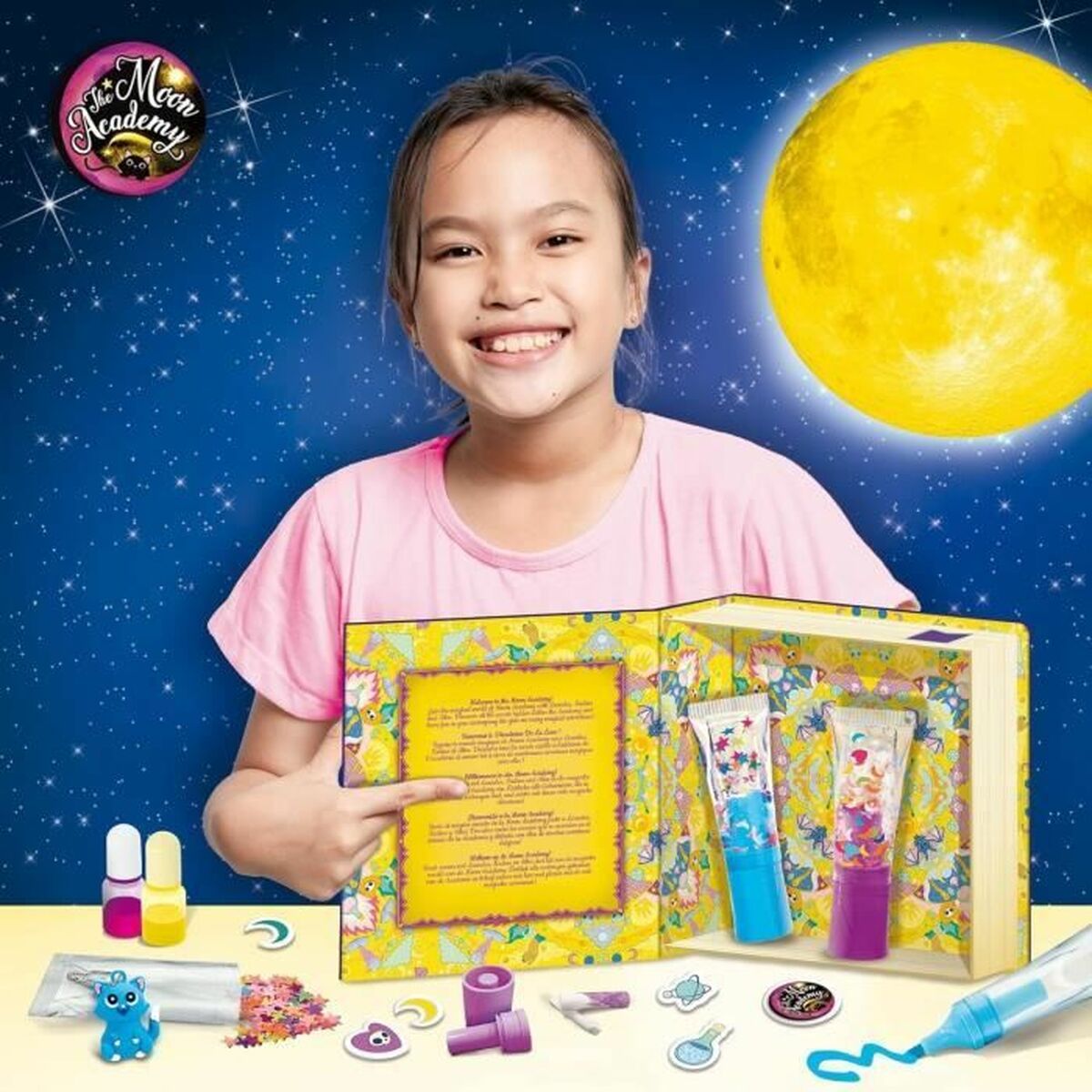 Set de Lucru Manual Lisciani Giochi The Moon Academy Moon Highlighters Multicolor - Jucarii si jocuri, Activități creative