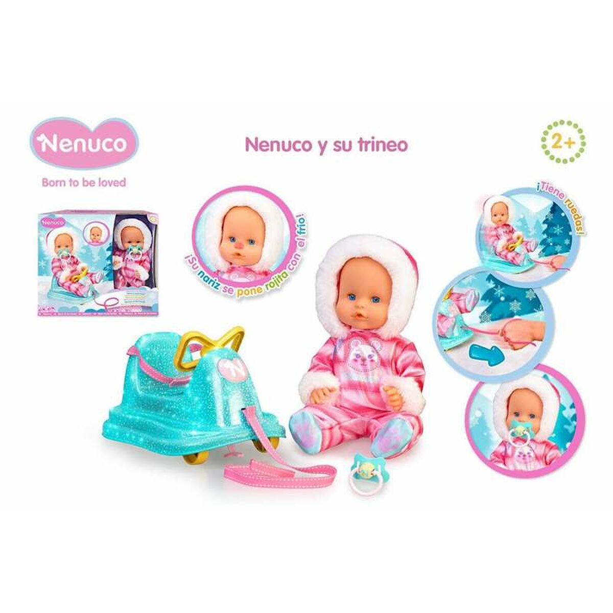 Figurină Nenuco Sanie 35 cm - Jucarii si jocuri, Păpuși și accesorii