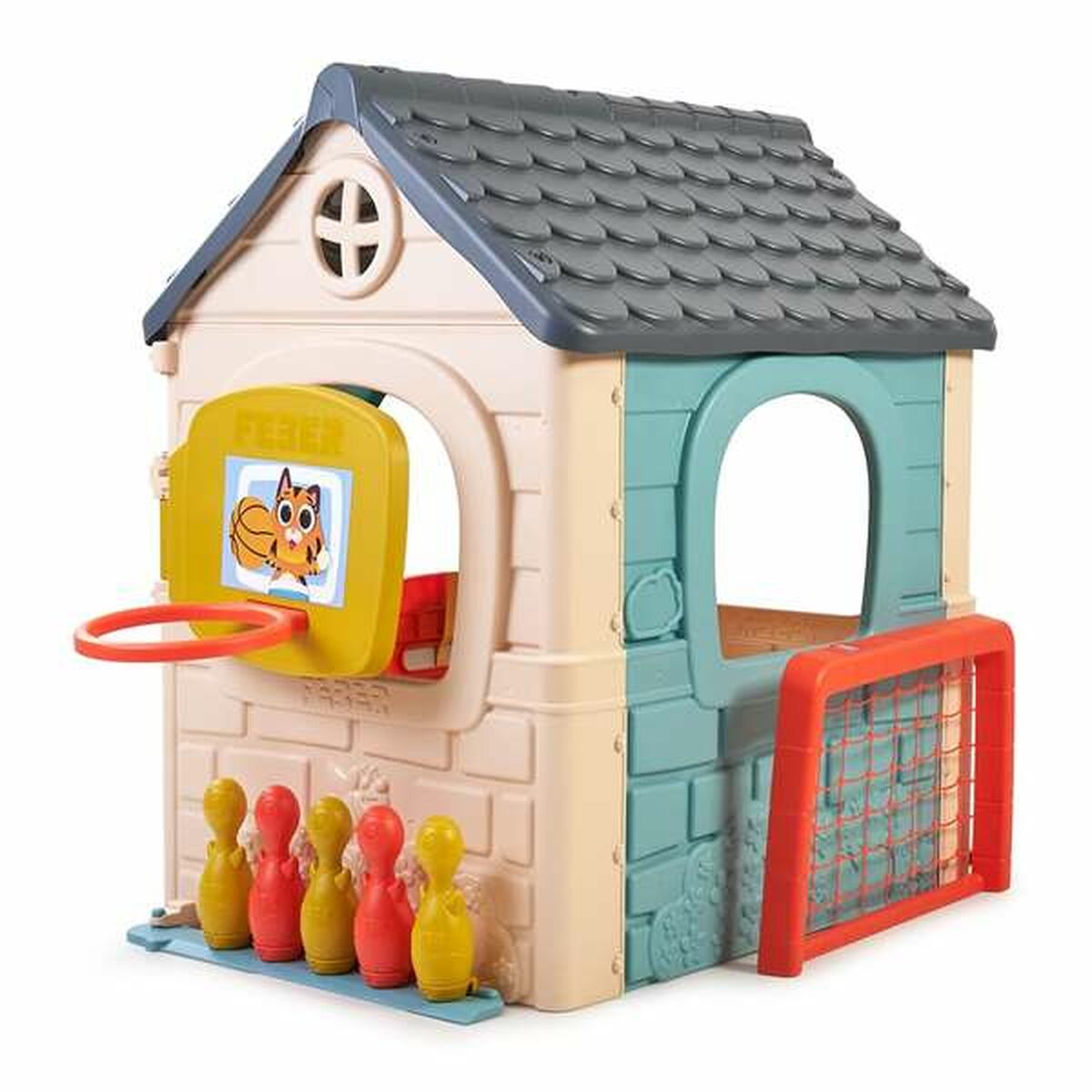 Casă pentru Copii de Joacă Feber Casual 6 Activities 232 x 124 x 138 cm - Jucarii si jocuri, În aer liber și sport