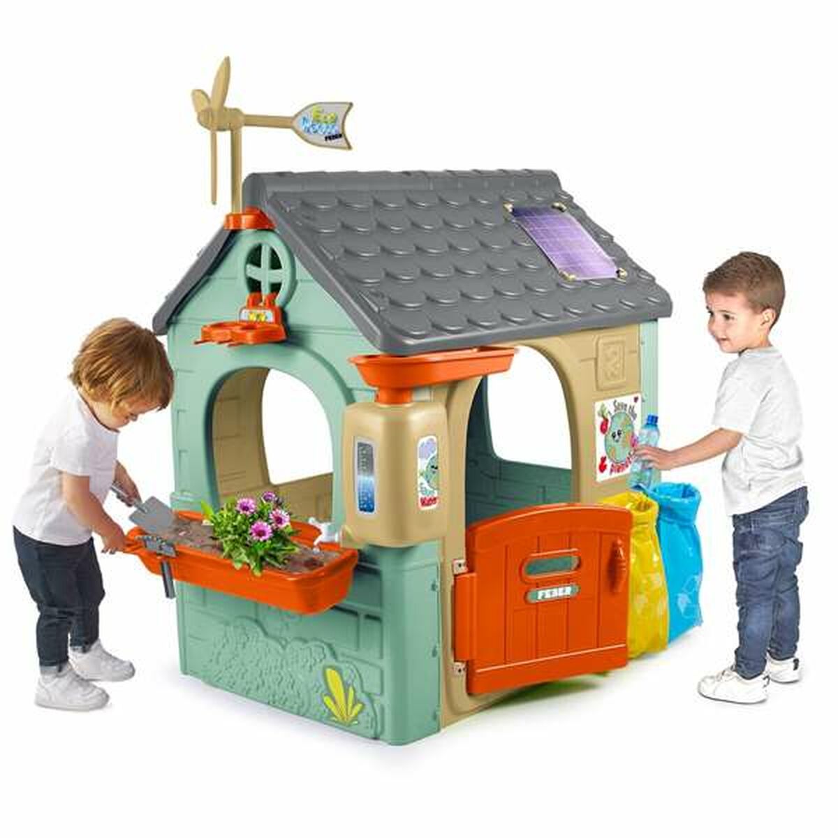 Casă pentru Copii de Joacă Feber Recycle Eco House 20 x 105,5 x 109,5 cm - Jucarii si jocuri, În aer liber și sport