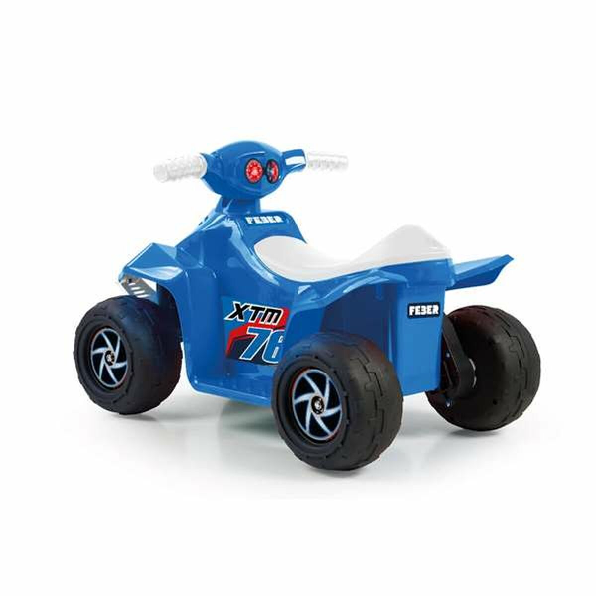 ATV electric Quad Feber Racy Albastru - Jucarii si jocuri, În aer liber și sport