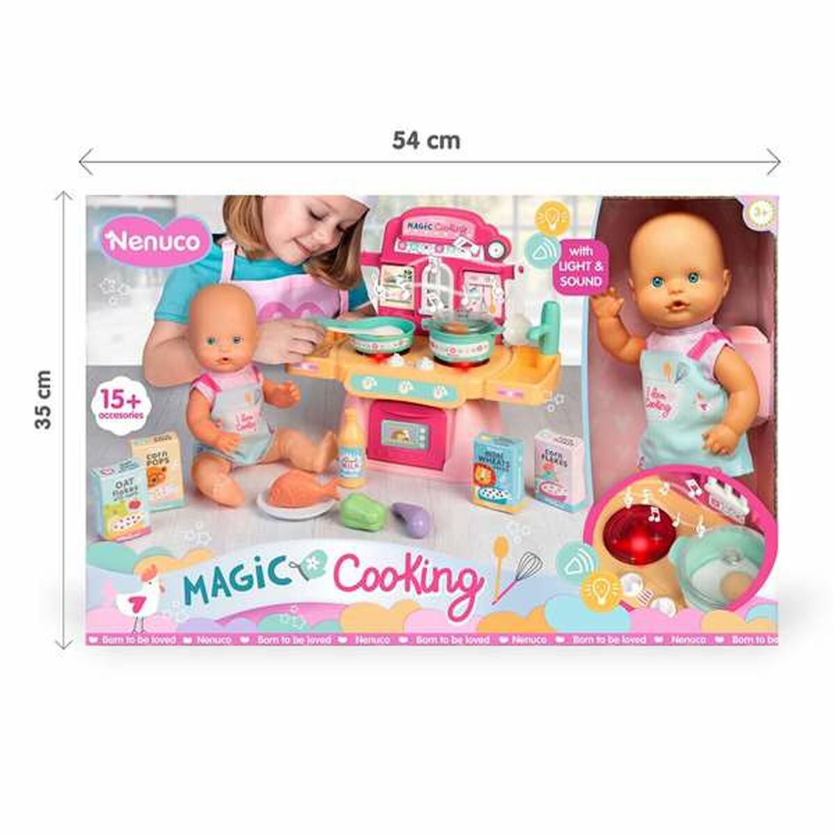 Păpușă bebeluș Famosa Magic Cooking 30 cm - Jucarii si jocuri, Păpuși și accesorii