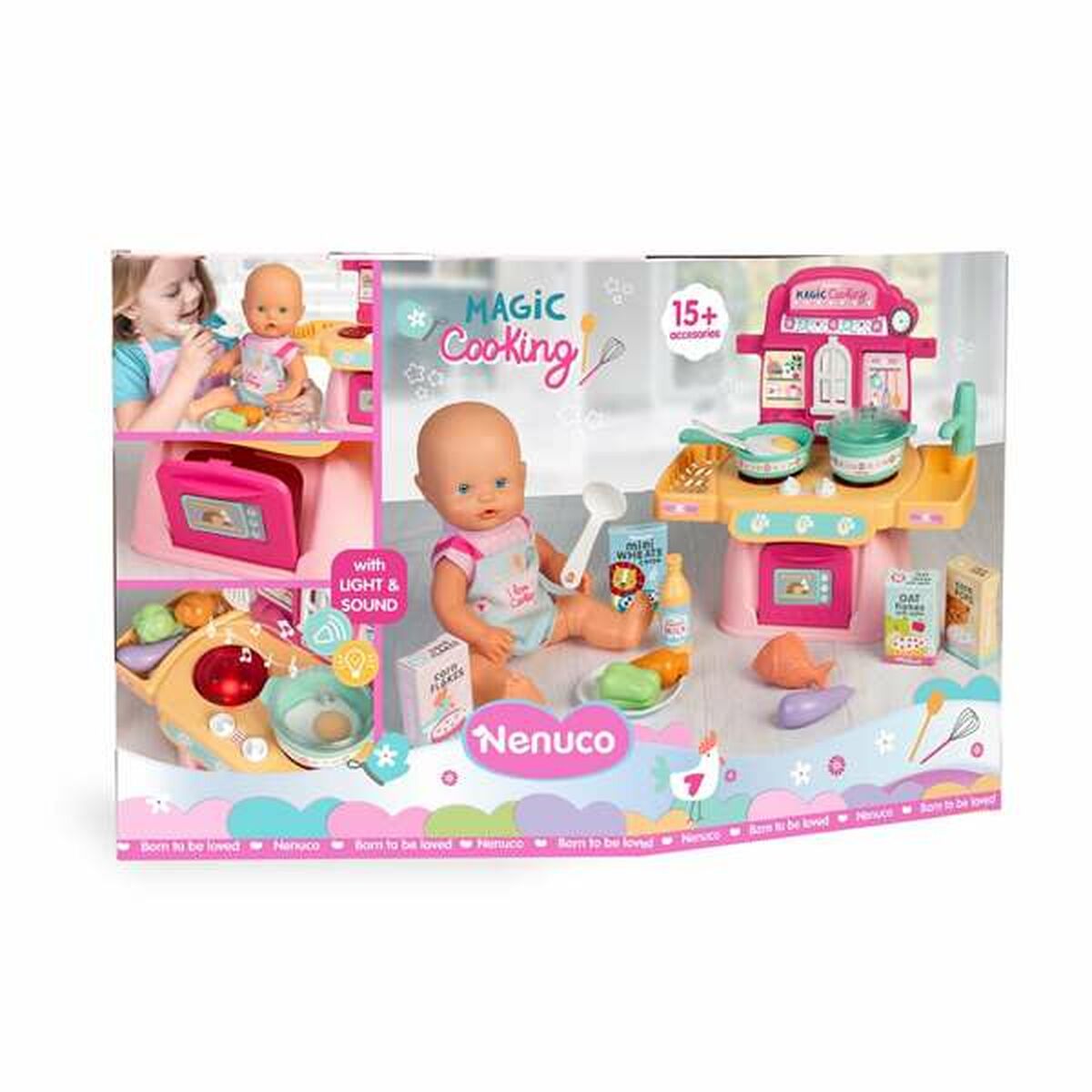 Păpușă bebeluș Famosa Magic Cooking 30 cm - Jucarii si jocuri, Păpuși și accesorii