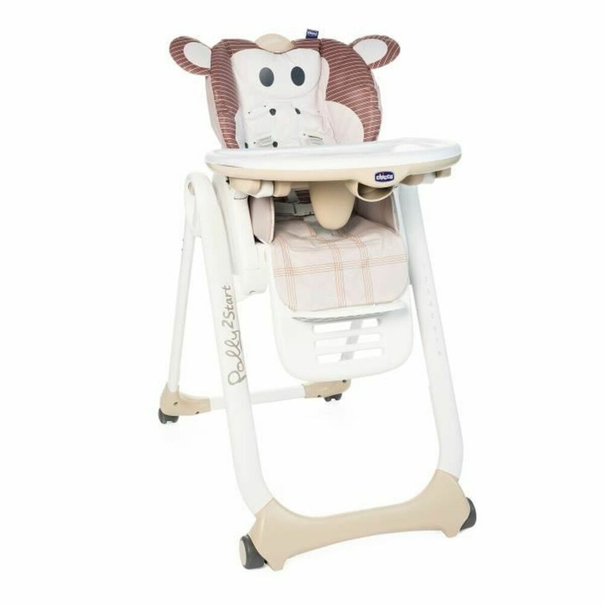 Scaun înalt Chicco Polly 2 Start Monkey - Bebelus, Alăptarea și hrănirea