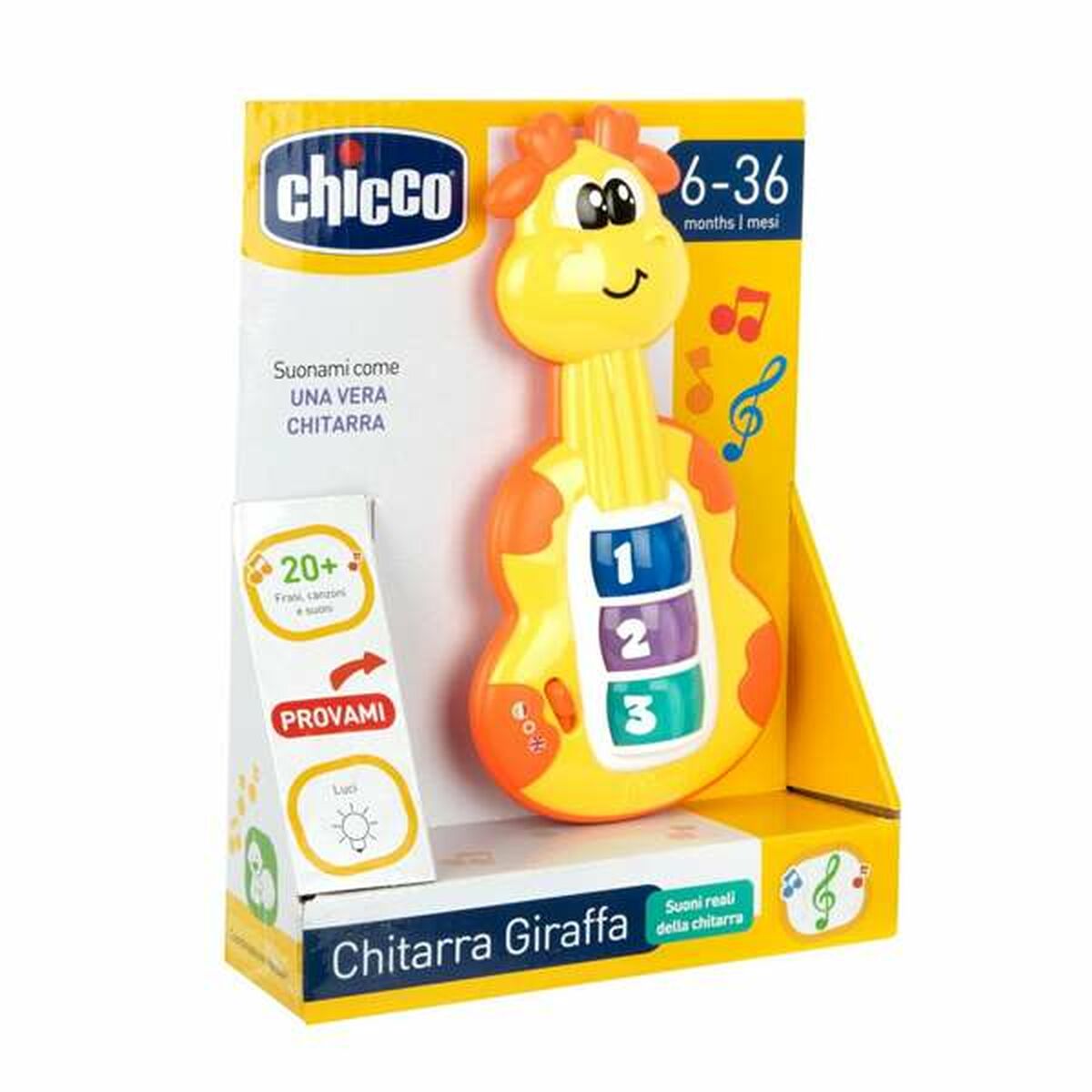 Jucărie muzicală Chicco Sunet Lumini Girafă - Bebelus, Jucăriile copilăriei timpurii