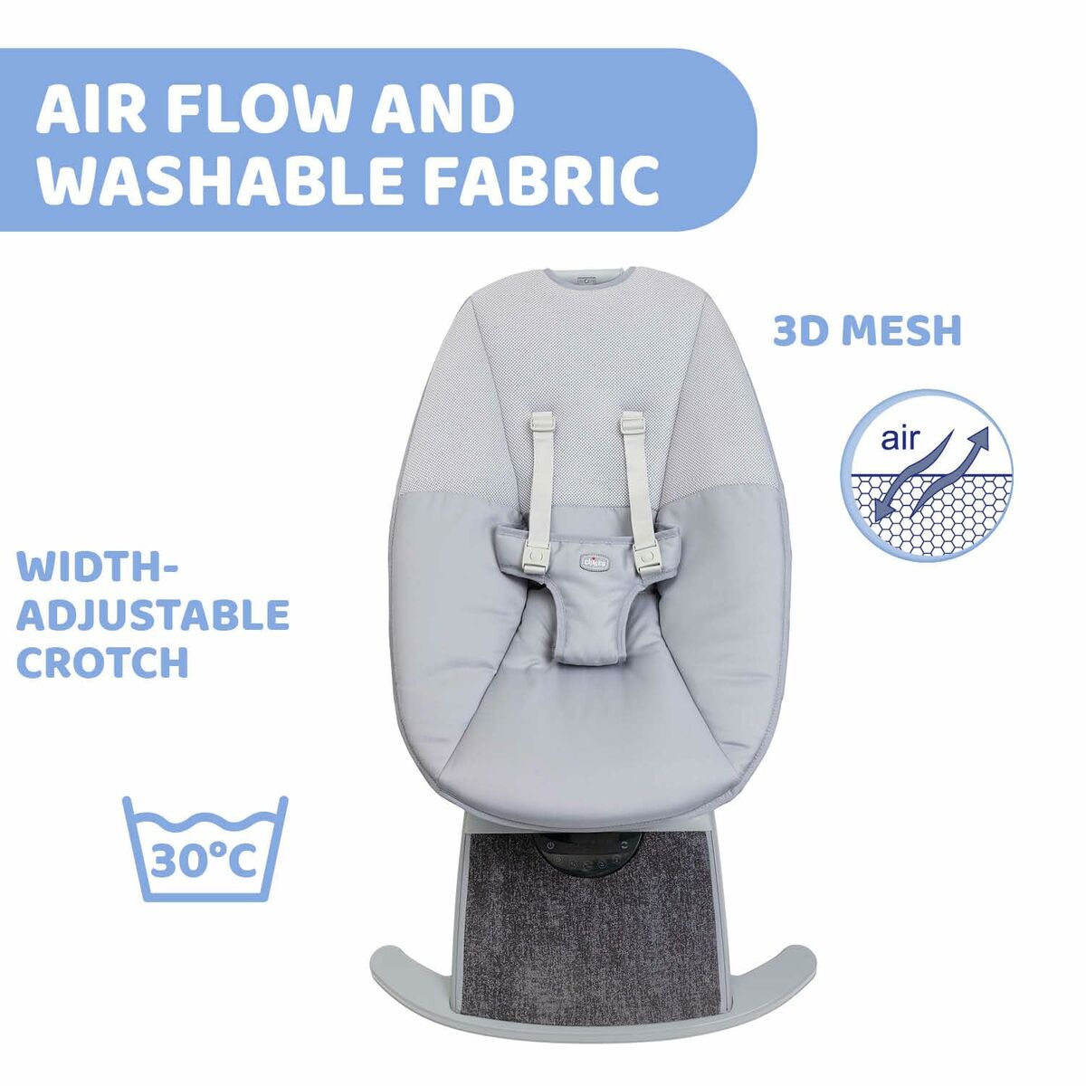 Hamac pentru Bebeluș Chicco 08079890160000 Negru Gri - Bebelus, Dormitor