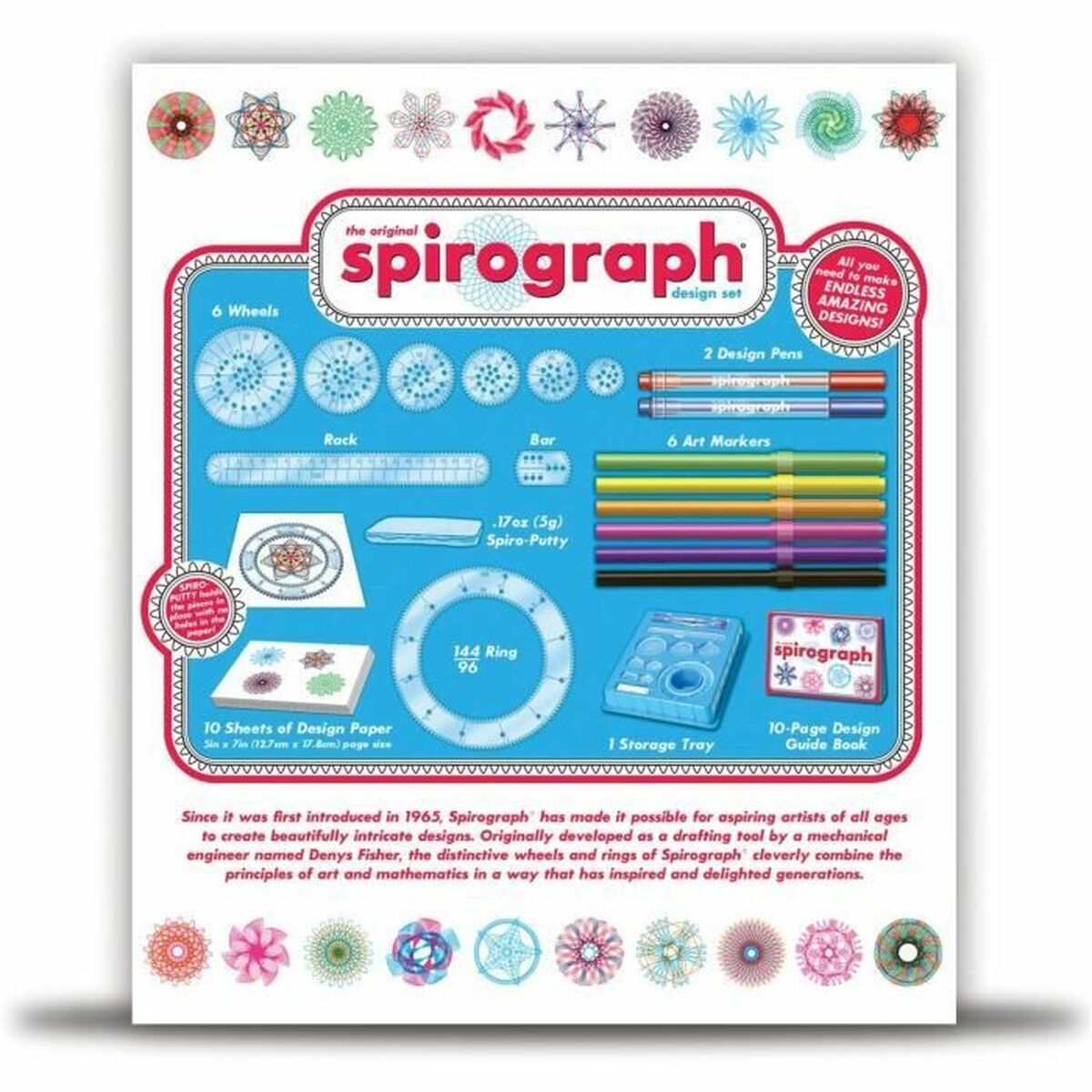 Set pentru desen Spirograph Silverlit 30 Piese - Jucarii si jocuri, Activități creative