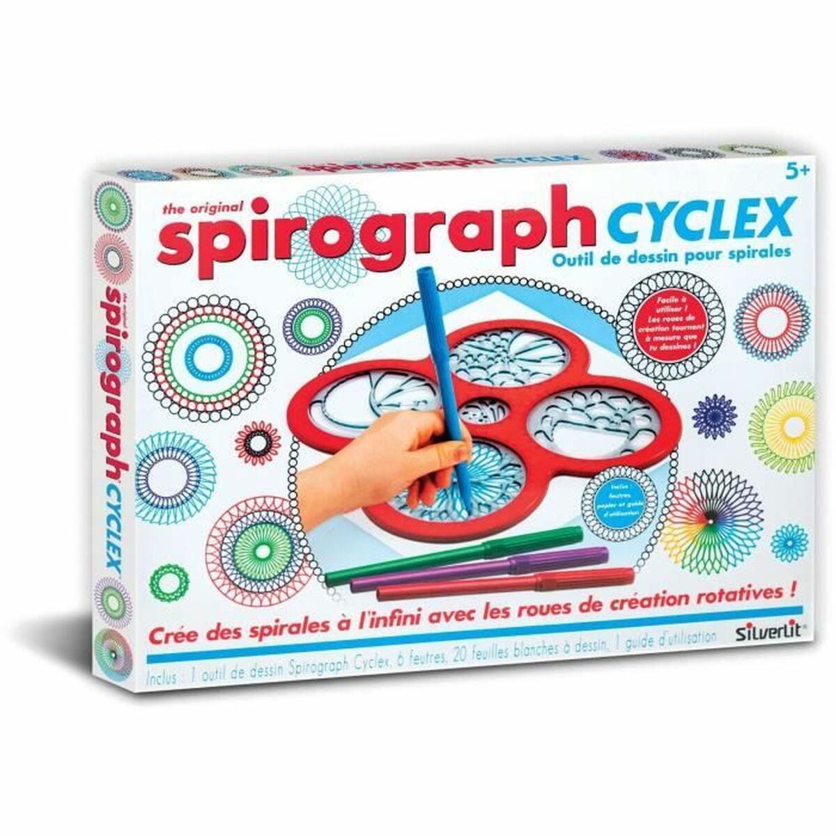 Set pentru desen Spirograph Silverlit cyclex 1 Piese - Jucarii si jocuri, Activități creative