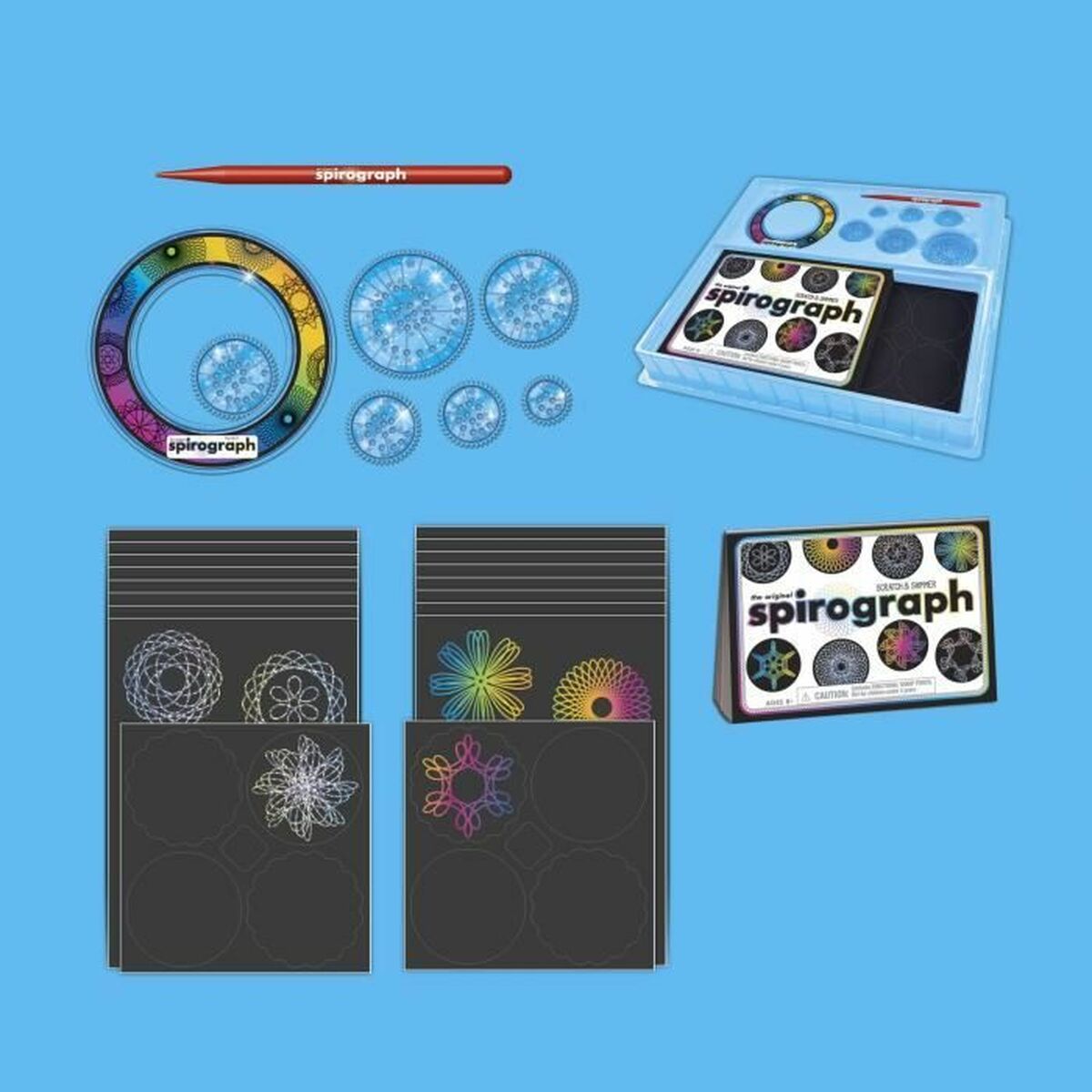 Set pentru desen Spirograph Silverlit Negru - Jucarii si jocuri, Activități creative