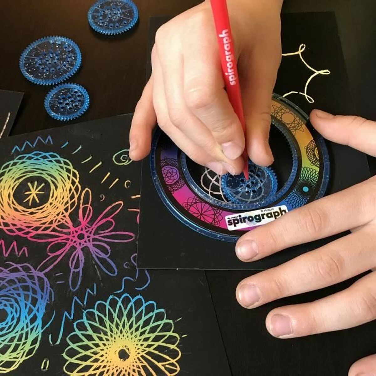 Set pentru desen Spirograph Silverlit Negru - Jucarii si jocuri, Activități creative
