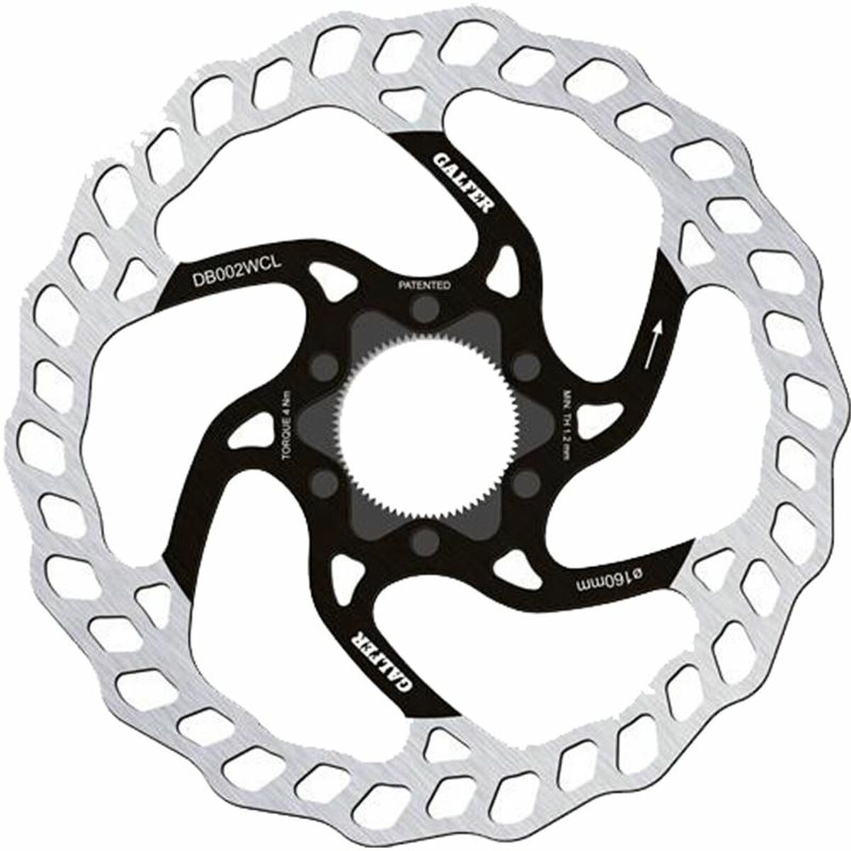 Disc de frână Galfer Wave Center-Lock Ø 160 mm - Sport și în aer liber, Ciclism