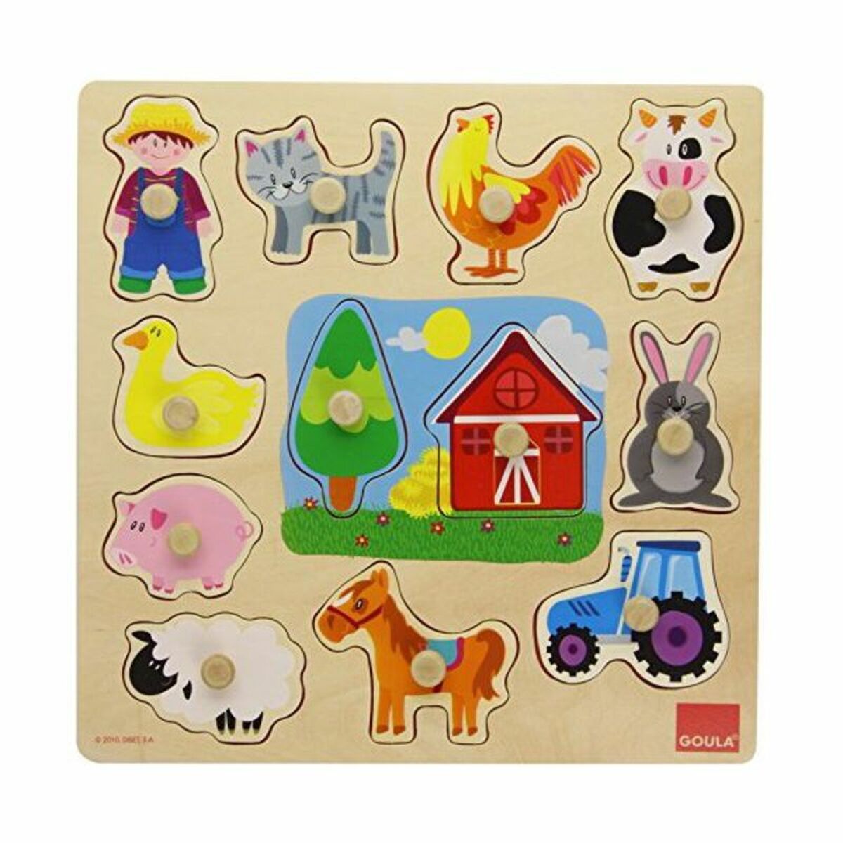 Puzzle pentru Copii din Lemn Goula 53025 (12 pcs) - Jucarii si jocuri, Puzzle-uri și puzzle-uri