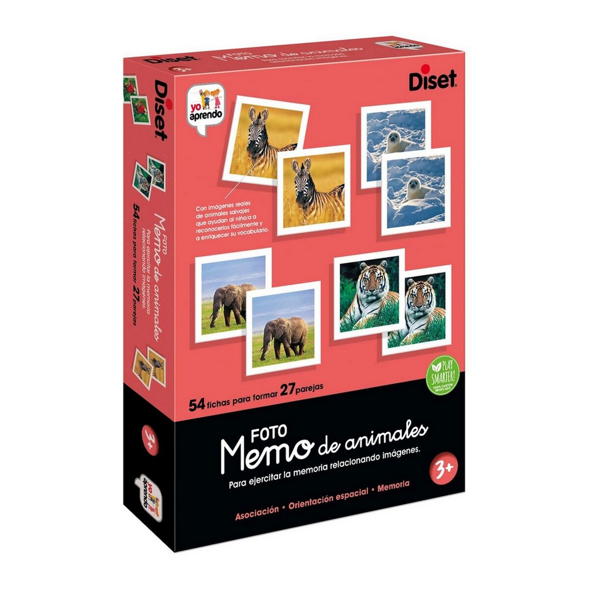 Joc Educativ Diset Memo Photo Animales 54 Piese - Jucarii si jocuri, Jocuri și accesorii