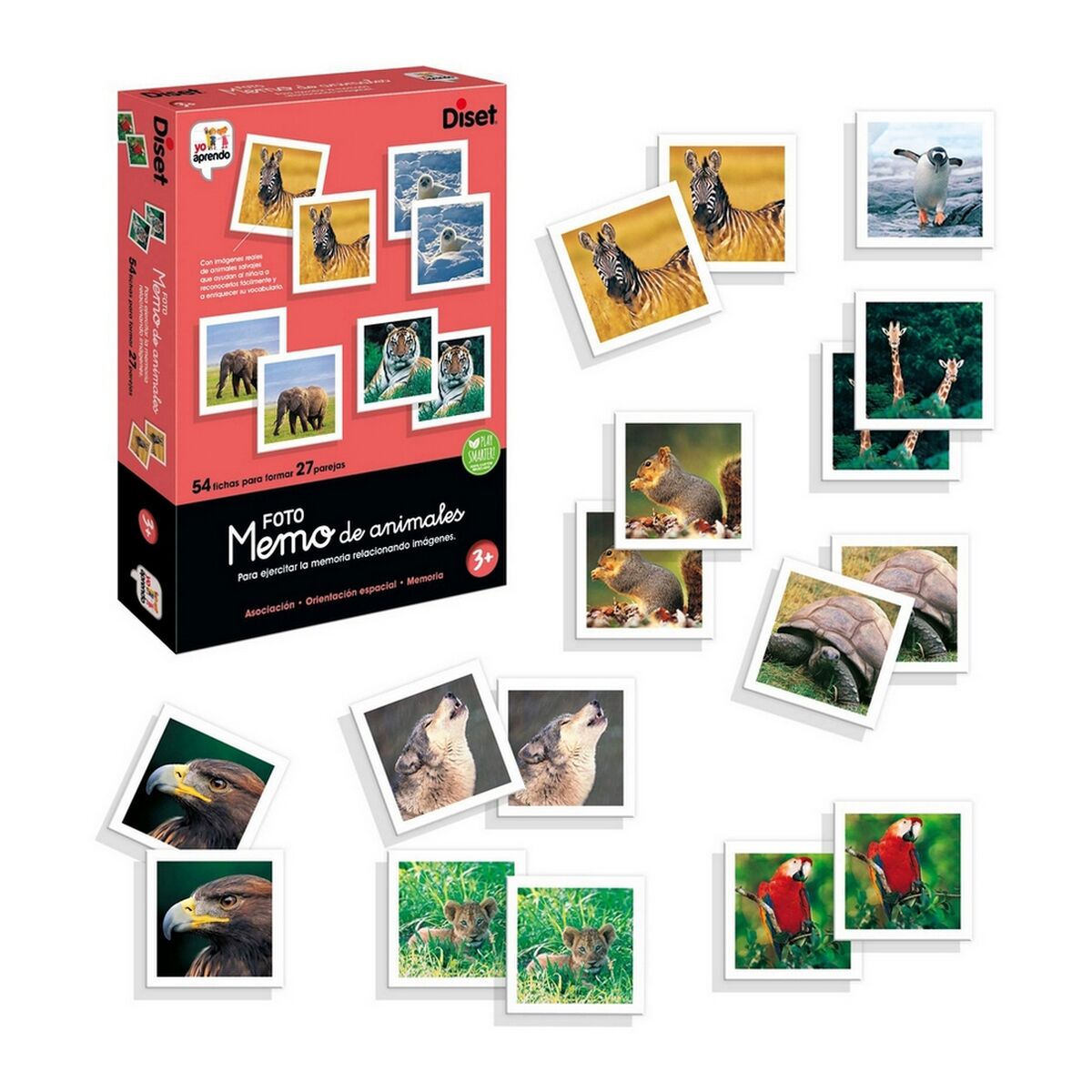 Joc Educativ Diset Memo Photo Animales 54 Piese - Jucarii si jocuri, Jocuri și accesorii