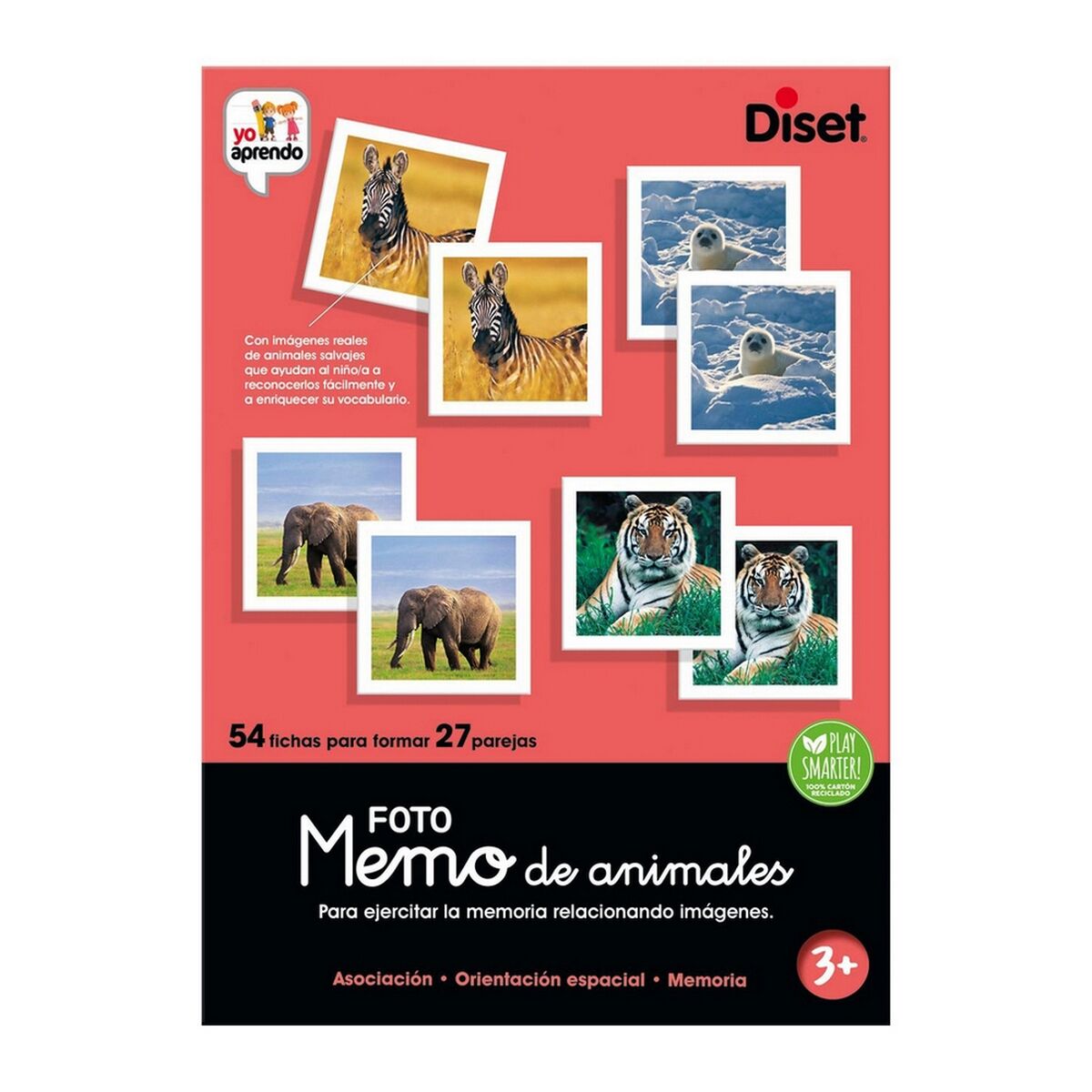 Joc Educativ Diset Memo Photo Animales 54 Piese - Jucarii si jocuri, Jocuri și accesorii