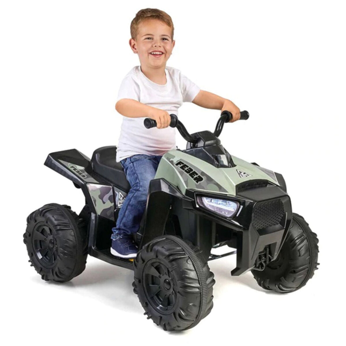 ATV electric Quad Feber 800012541 12V (59 x 58 x 85,5 cm) - Jucarii si jocuri, În aer liber și sport