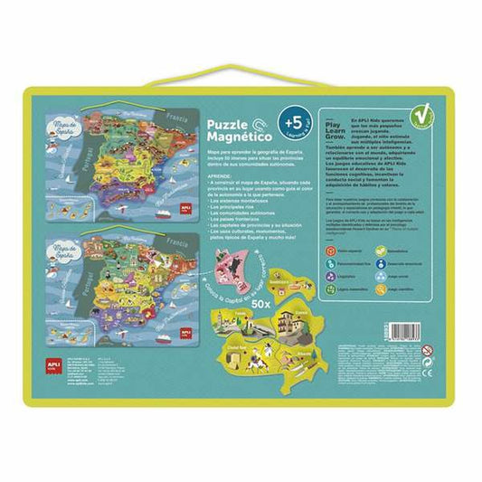 Puzzle Apli Spania Magnetic 50 Piese - Jucarii si jocuri, Puzzle-uri și puzzle-uri