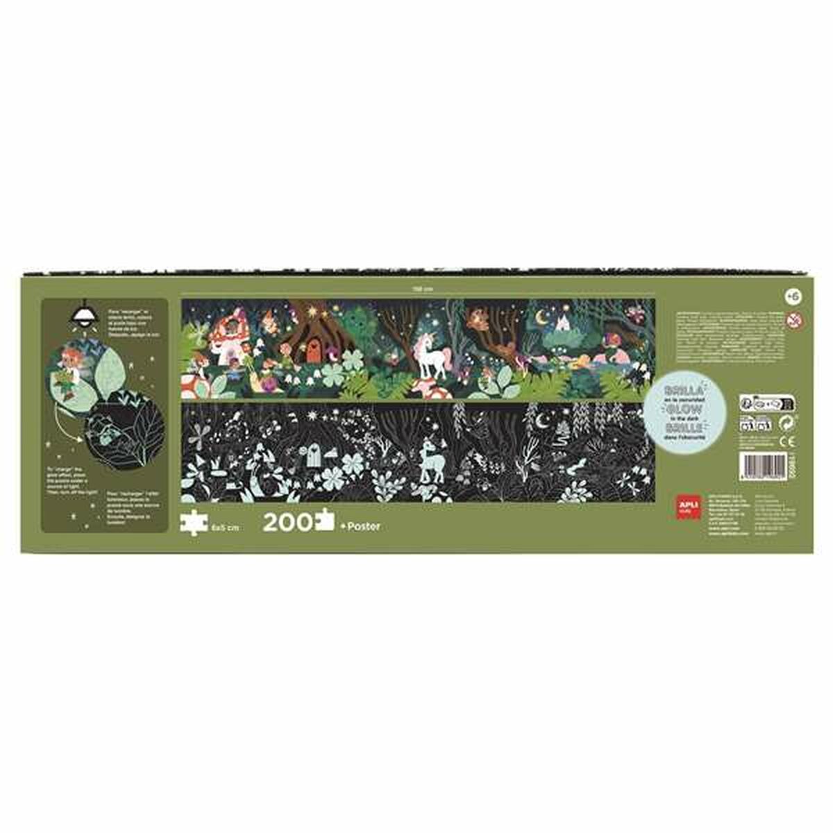 Puzzle Apli Glow In The Dark 200 Piese - Jucarii si jocuri, Puzzle-uri și puzzle-uri