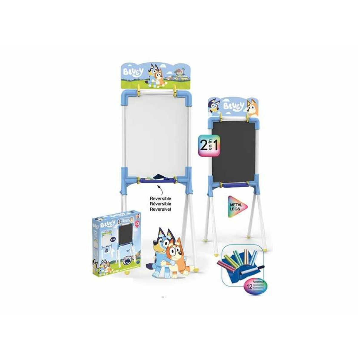 Tablă cu Două Fețe Chicos Bluey 37 x 32 x 98 cm - Jucarii si jocuri, Activități creative