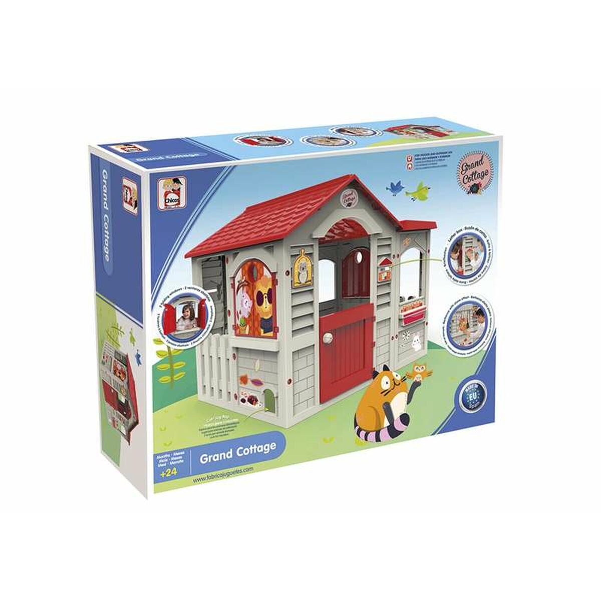Casă pentru Copii de Joacă Chicos Grand Cottage XL 122 x 103 x 104 cm - Jucarii si jocuri, În aer liber și sport
