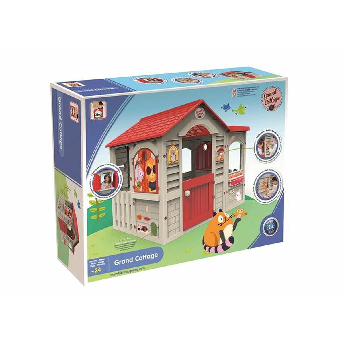 Casă pentru Copii de Joacă Chicos Grand Cottage XL 122 x 103 x 104 cm - Jucarii si jocuri, În aer liber și sport