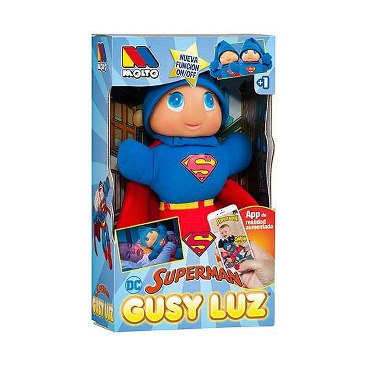 Jucărie de Pluș My Other Me Superman Gusy Luz 28 cm - Jucarii si jocuri, Jucării de pluș