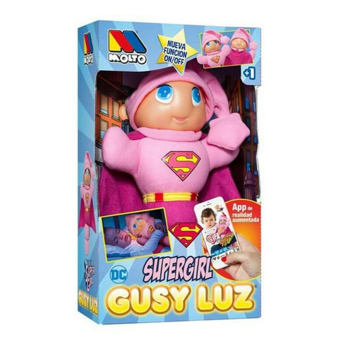 Figurină SuperGirl Gusy Luz Moltó Gusy Luz Supergirl 28 cm (28 cm) - Jucarii si jocuri, Păpuși și accesorii