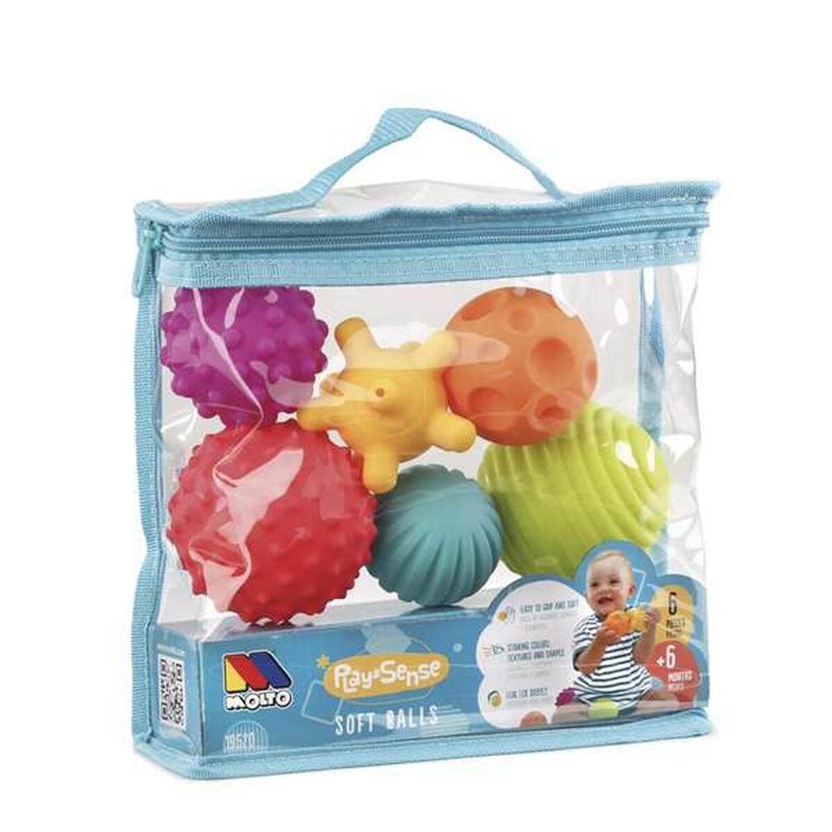 Minge senzorială Moltó 6 Piese - Bebelus, Jucăriile copilăriei timpurii