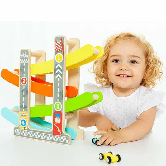 Pistă din lemn cu rampe pentru mașini Moltó - Jucarii si jocuri, Vehicule