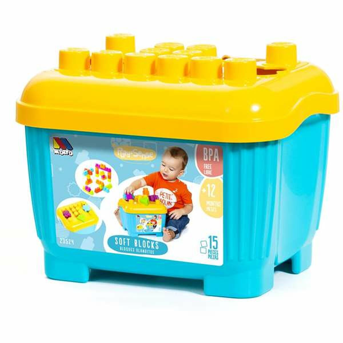 Set de Construcție Moltó Blocks & Puzzles 15 Piese - Jucarii si jocuri