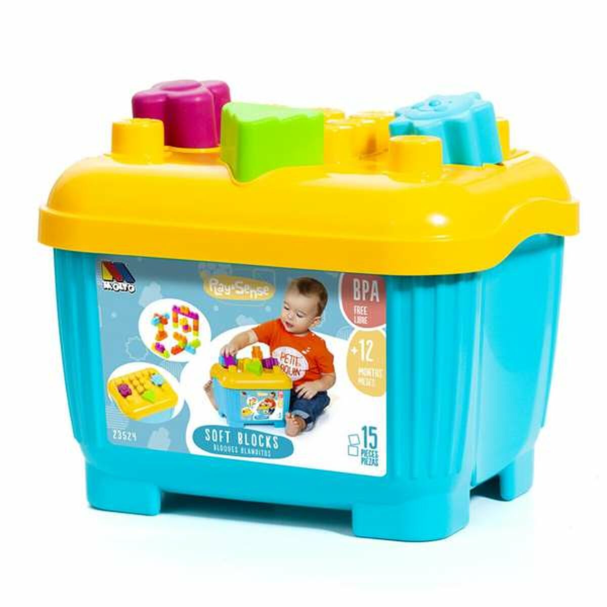 Set de Construcție Moltó Blocks & Puzzles 15 Piese - Jucarii si jocuri