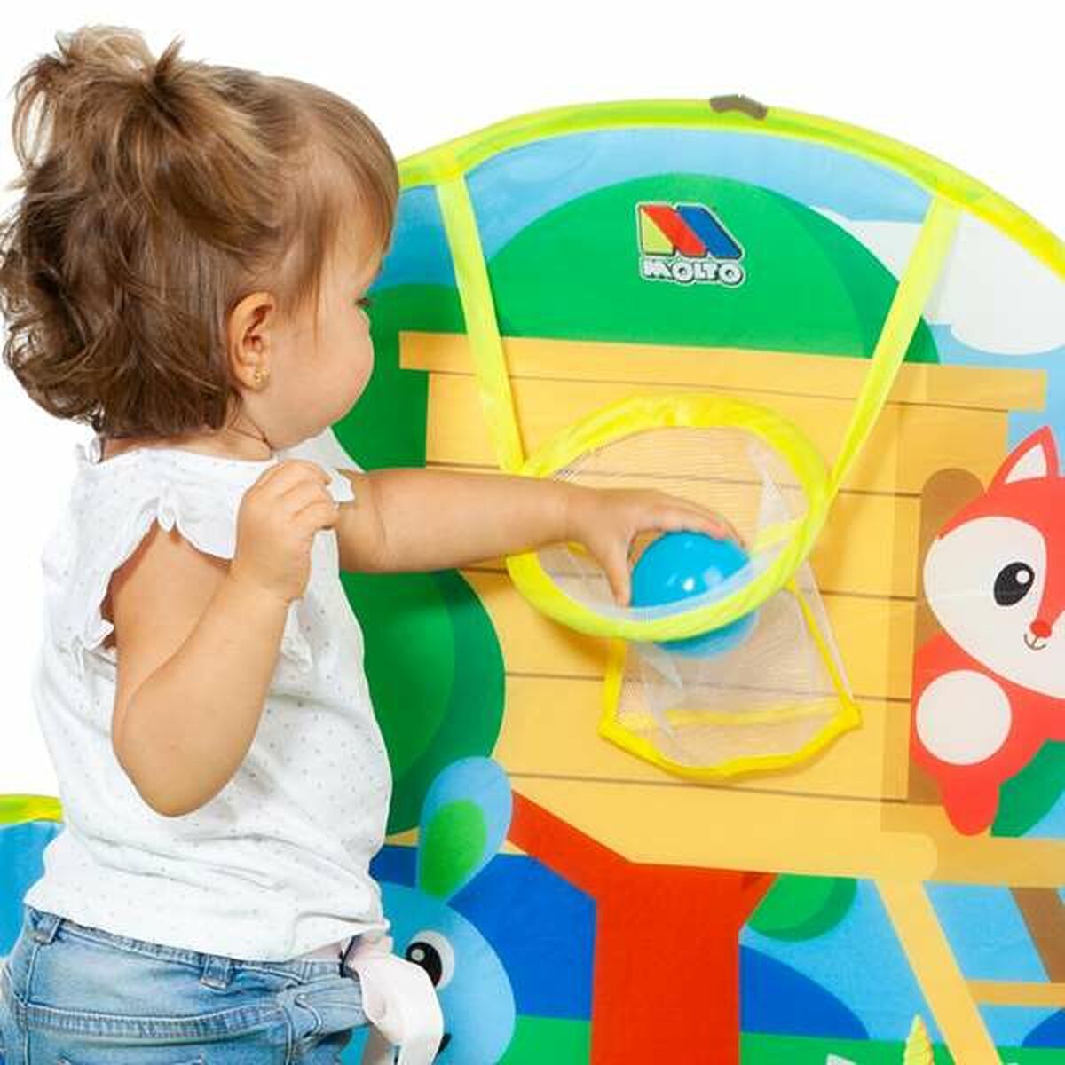 Piscină cu Mingi Moltó Coș 25 Bile 76 x 100 x 110 cm - Jucarii si jocuri, În aer liber și sport