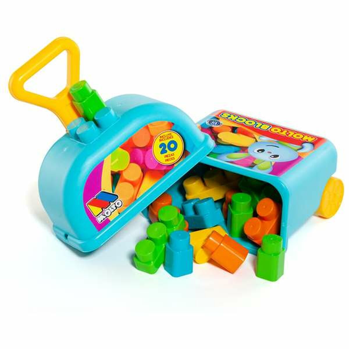 Joc de Construcții cu Plăci Moltó 20 Piese Trolley - Jucarii si jocuri