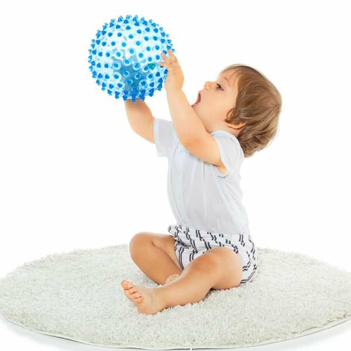 Minge senzorială Moltó 20 cm Albastru - Bebelus, Jucăriile copilăriei timpurii