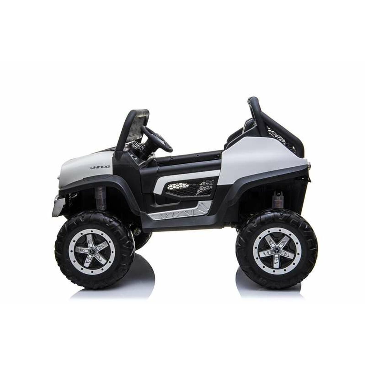 Mașinuță electrică pentru copii Mercedes Benz Unimog Alb 12 V - Jucarii si jocuri, În aer liber și sport
