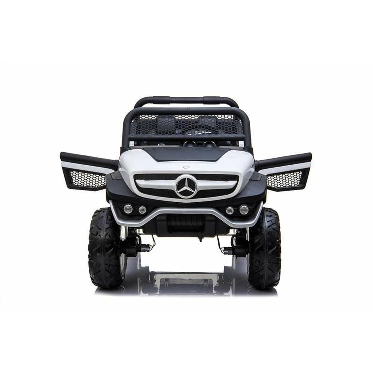 Mașinuță electrică pentru copii Mercedes Benz Unimog Alb 12 V - Jucarii si jocuri, În aer liber și sport