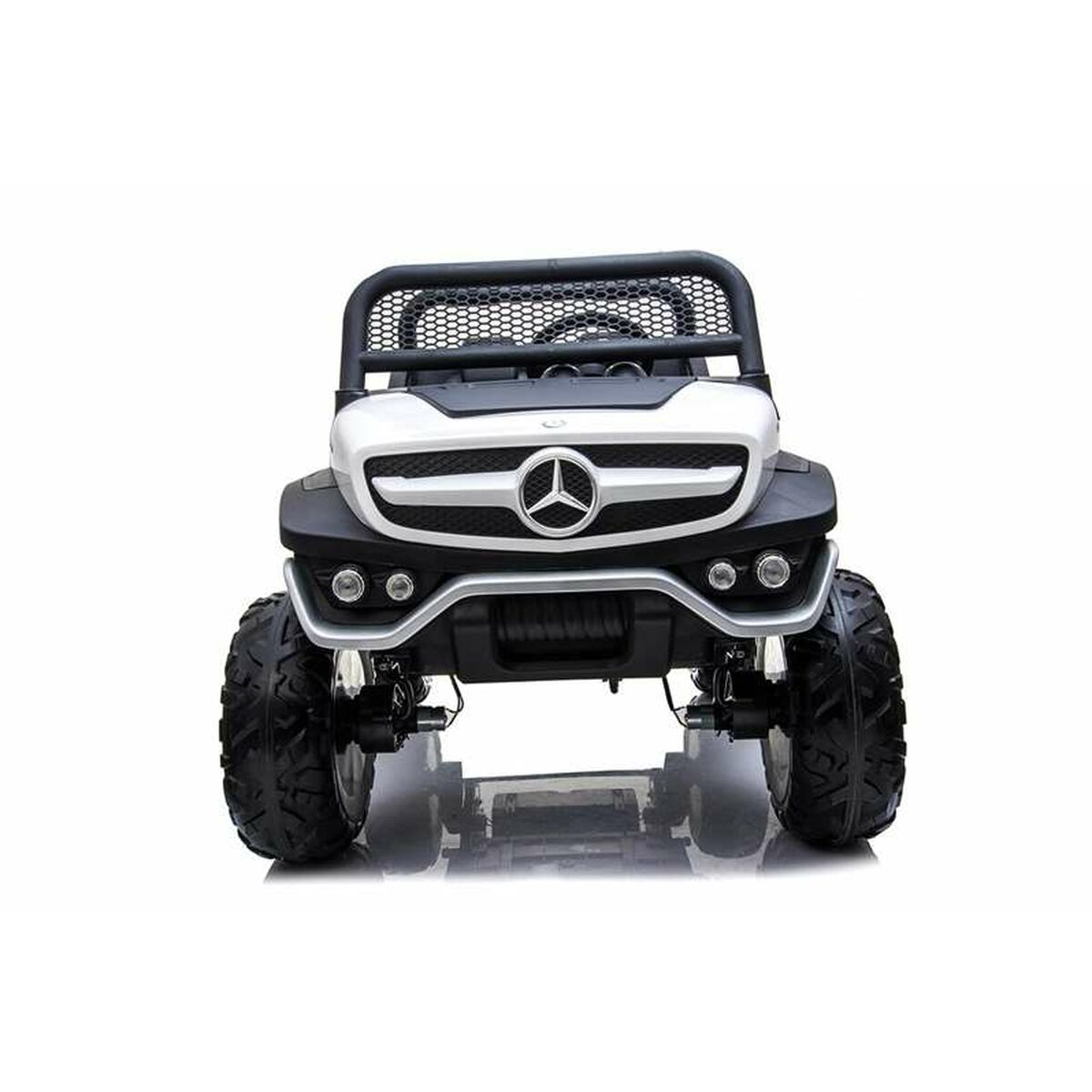 Mașinuță electrică pentru copii Mercedes Benz Unimog Alb 12 V - Jucarii si jocuri, În aer liber și sport