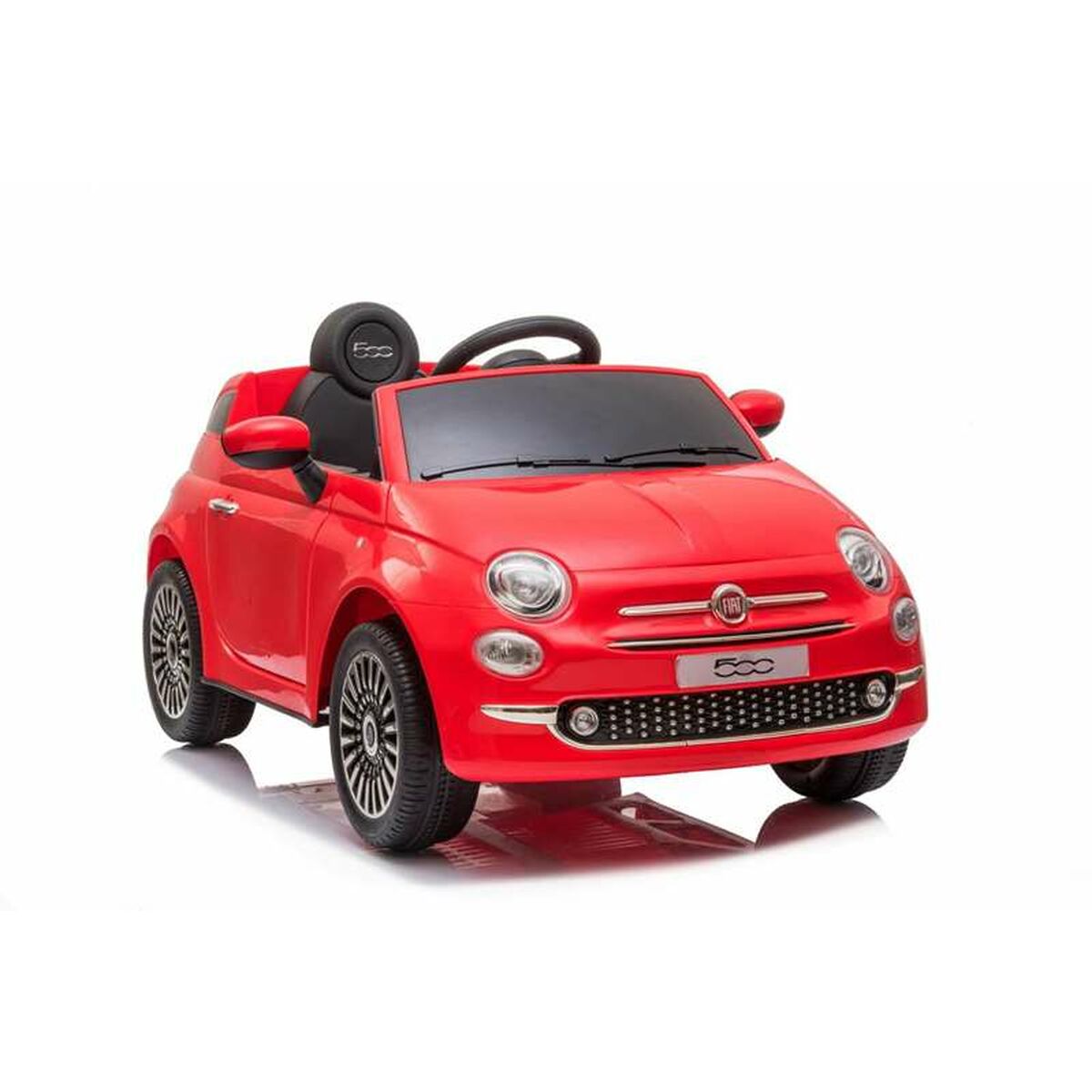 Mașinuță electrică pentru copii Injusa Fiat 500 Roșu Control radio - Jucarii si jocuri, În aer liber și sport