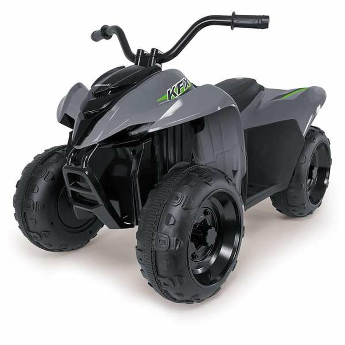 ATV electric Quad Injusa Kawasaki Gri 90,5 x 56 x 61,3 cm - Jucarii si jocuri, Vehicule