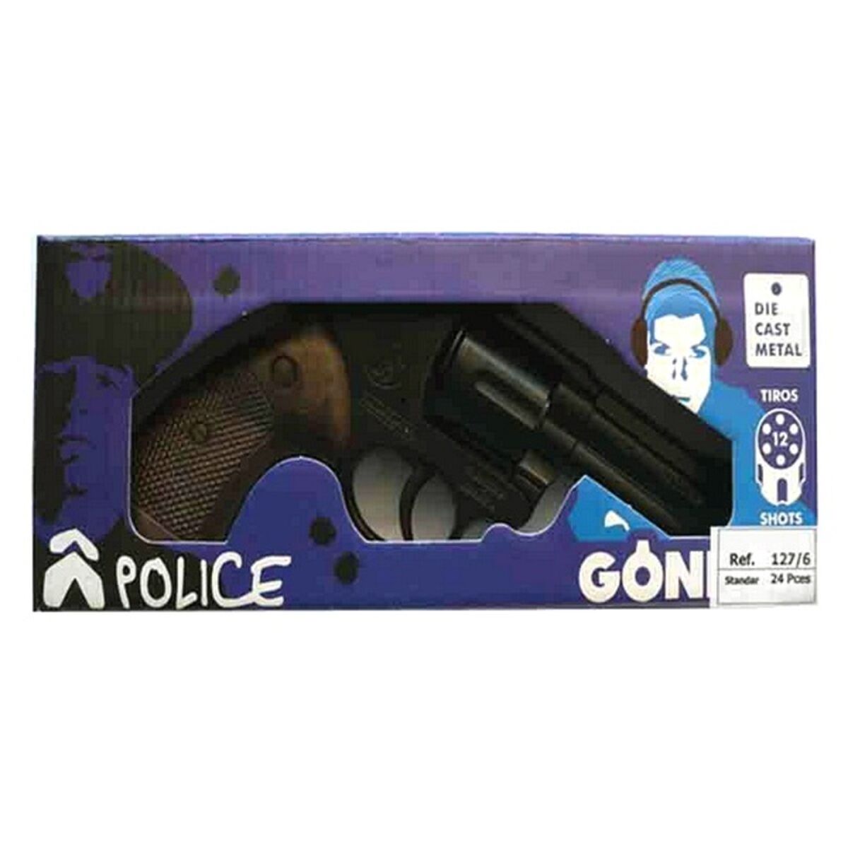 Pistol de petarde/capse Police Magnum Gonher 127/3 - Jucarii si jocuri, În aer liber și sport