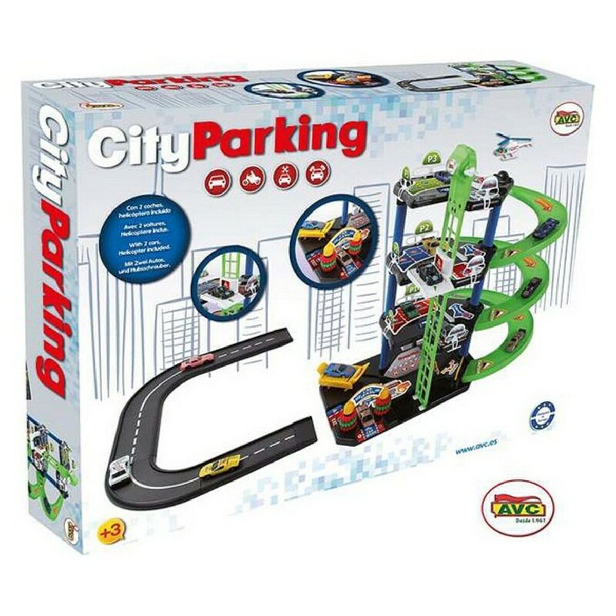 Garaj Parking cu Vehicule City AVC - Jucarii si jocuri, Vehicule