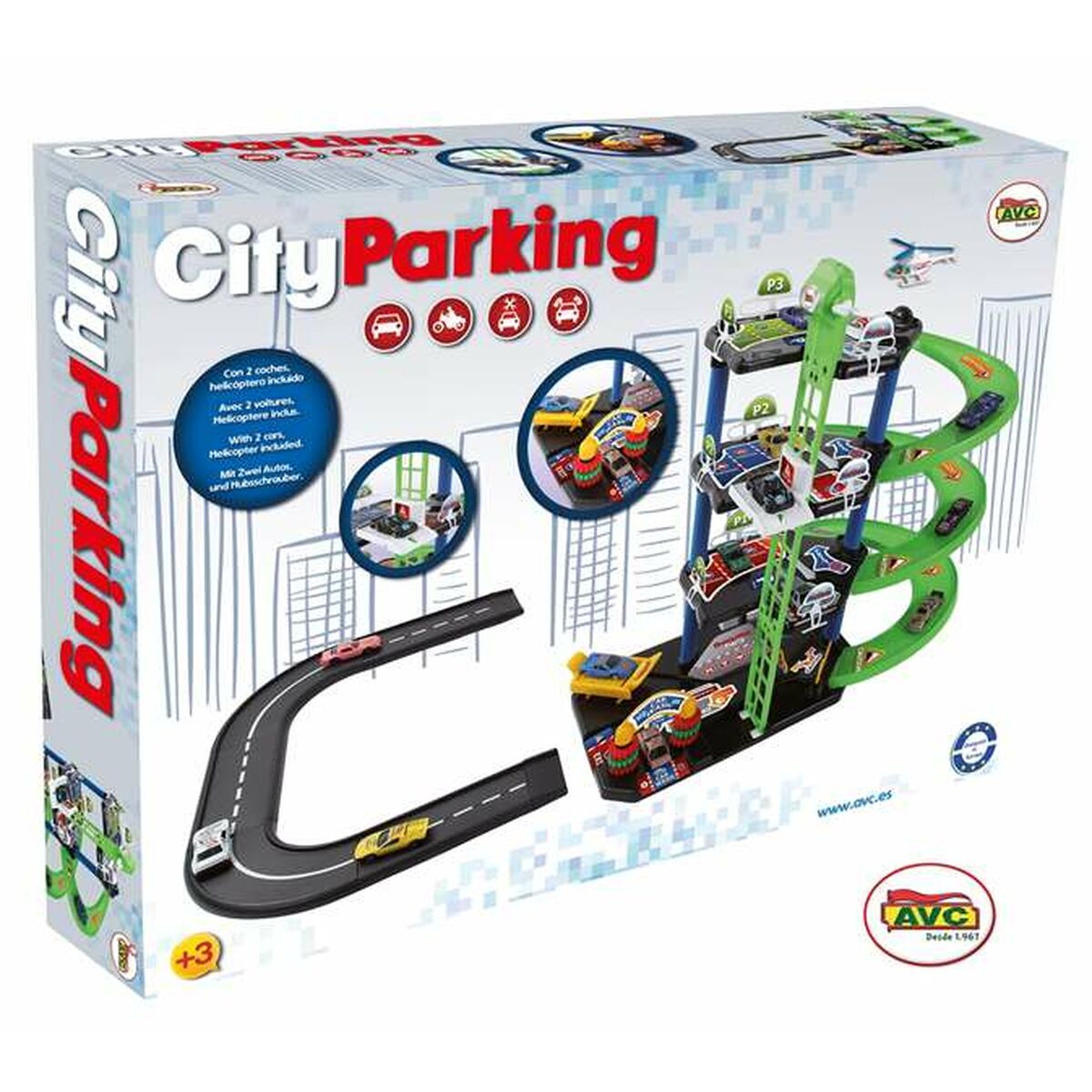 Garaj Parking cu Vehicule City AVC - Jucarii si jocuri, Vehicule