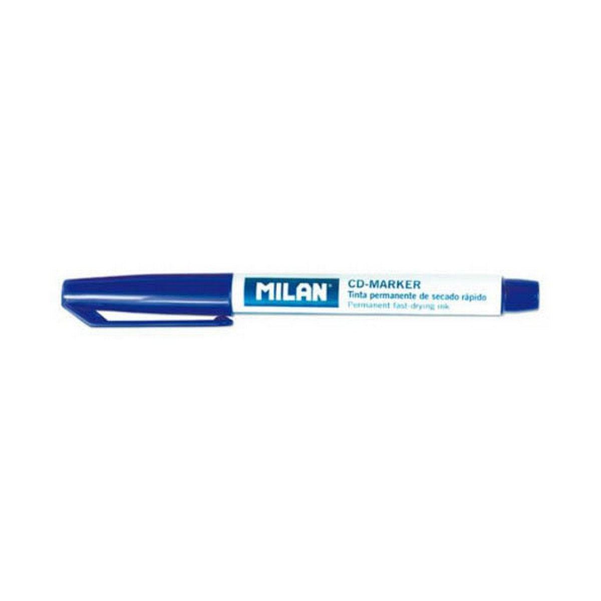 Marker permanent Milan 10 Unități Negru PVC - Birou și papetărie, Pixuri, creioane și articole de scris