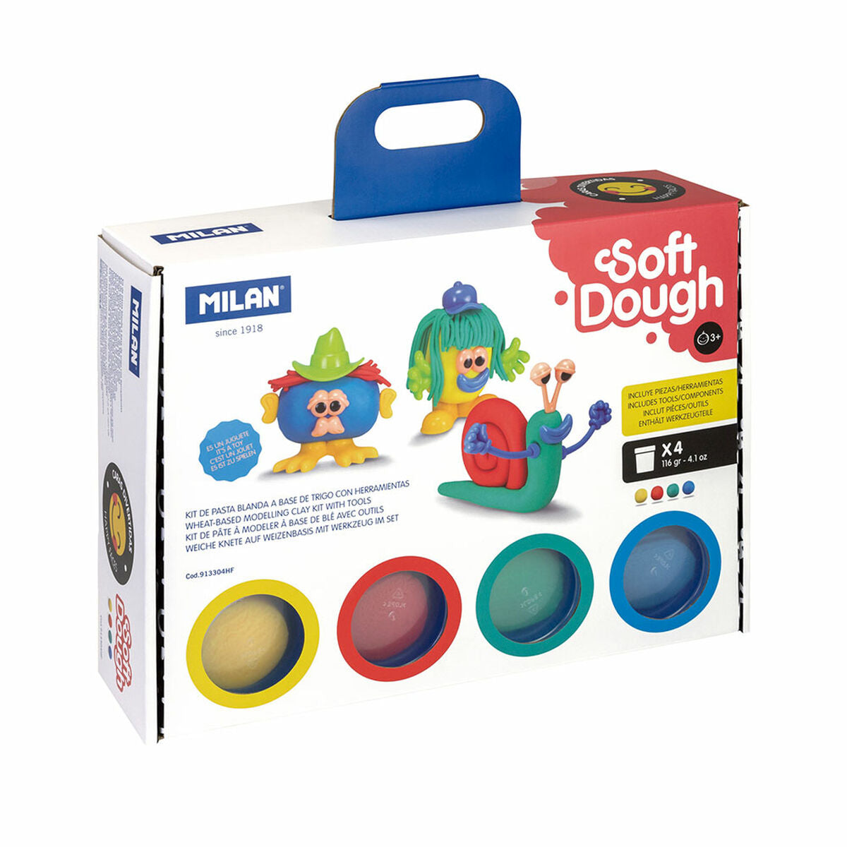Joc Creativ de Plastilină Milan Funny Faces (33 Piese) - Jucarii si jocuri, Activități creative